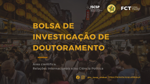 Atribuição de Bolsa de Investigação de Doutoramento