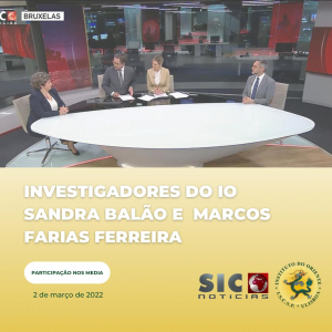 Investigadores do IO - Sandra Balão e Marcos Farias Ferreira