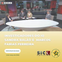 Investigadores do IO - Sandra Balão e Marcos Farias Ferreira