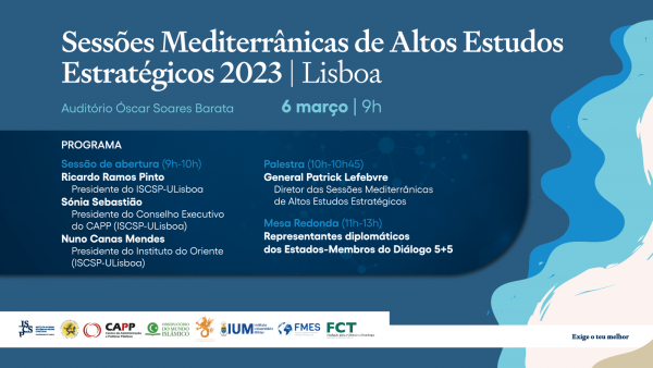 Sessões Mediterrânicas de Altos Estudos Estratégicos 2023 | Lisboa