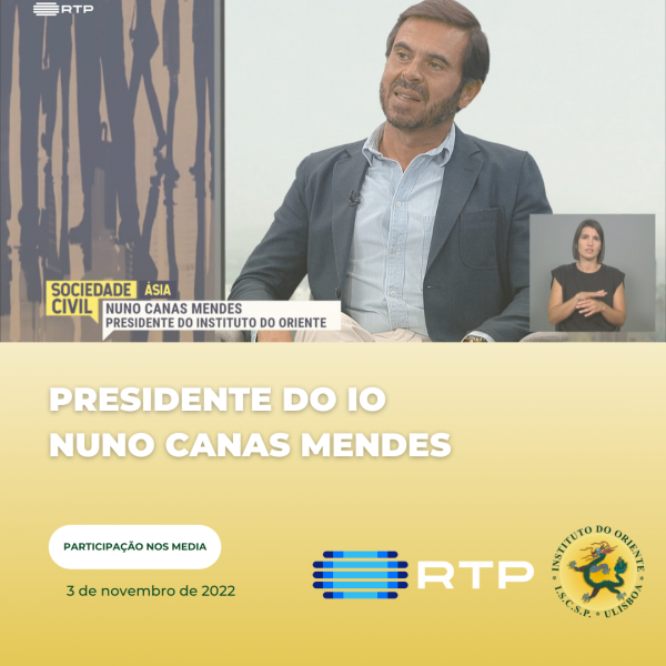 Presidente do IO - Nuno Canas Mendes