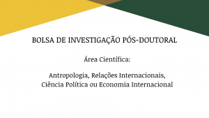 Atribuição de Bolsa de Investigação Pós-doutoral 2021